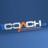 Réalisation du logo de l'agence en ligne 1coach qui propose le référencement de tout type de coach sur la Réunion