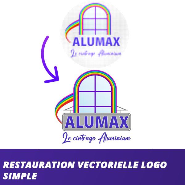 restauration et conversion vectorielle de logos dégradés